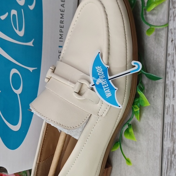 Aqua College Bossy Bone Leather Waterproof Loafer NIB - Picture 2 of 9